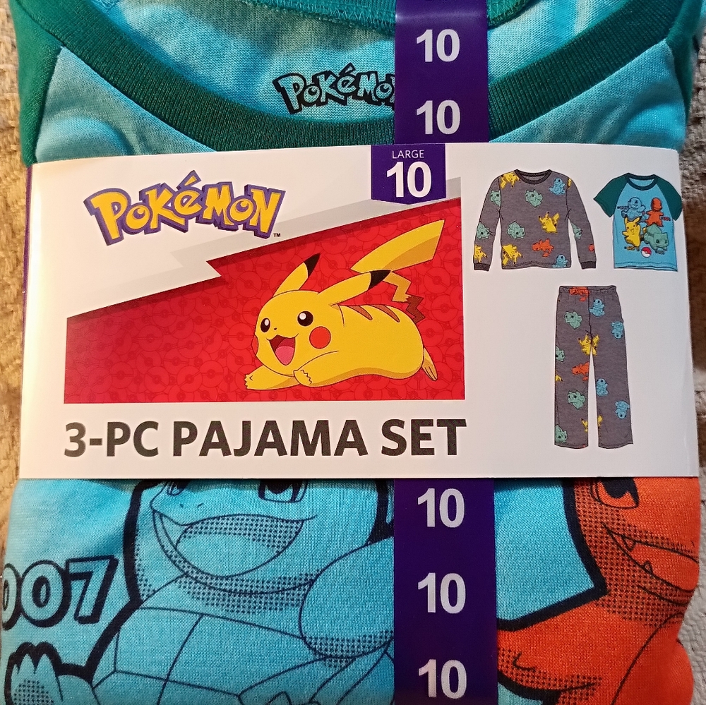 Boys three piece pajamas